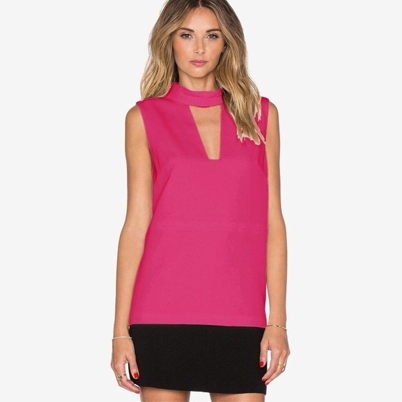 Finders Keepers Divine Eternal Top Size XS Pink Sleeveless Vibrant‎ Blouse - Picture 5 of 13